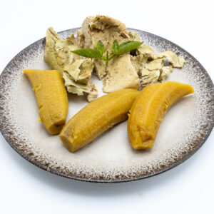 Cooked Egusi Pudding to eat with Plantains or Bobolo